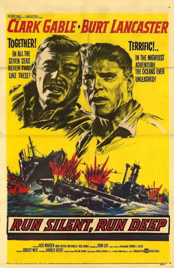 Run Silent, Run Deep (1958)-submarine-movies