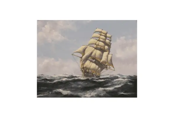 CLIPPER SHIP Sovereign of the Seas rough sea