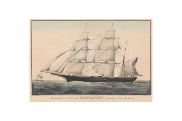 Bark Theoxena Clipper ship